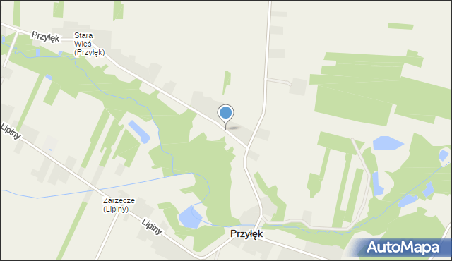 Przyłęk powiat zwoleński, Przyłęk, mapa Przyłęk powiat zwoleński