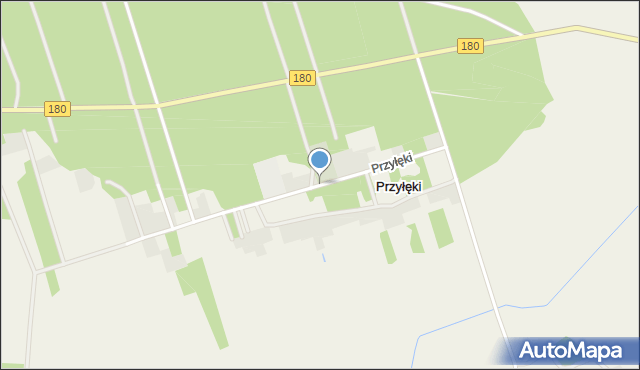 Przyłęki gmina Trzcianka, Przyłęki, mapa Przyłęki gmina Trzcianka