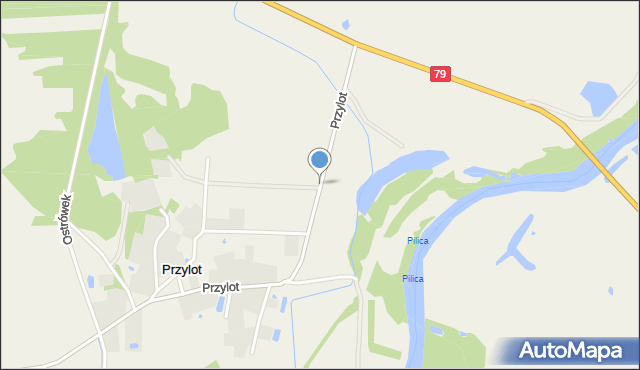 Przylot, Przylot, mapa Przylot