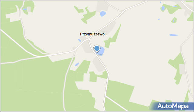 Przymuszewo gmina Brusy, Przymuszewo, mapa Przymuszewo gmina Brusy