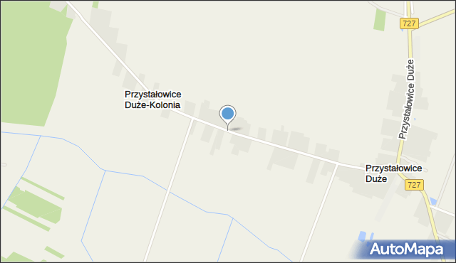 Przystałowice Duże-Kolonia, Przystałowice Duże-Kolonia, mapa Przystałowice Duże-Kolonia