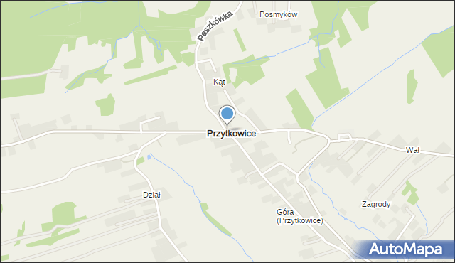 Przytkowice, Przytkowice, mapa Przytkowice