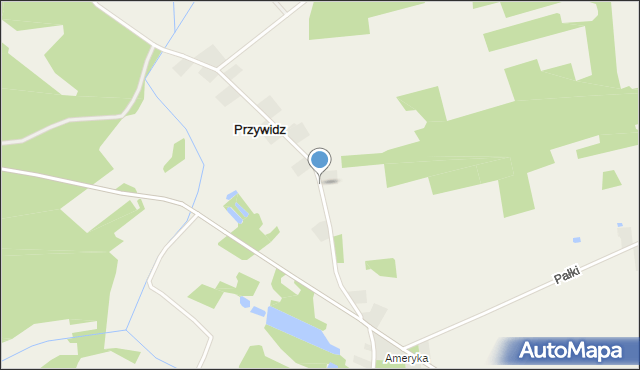 Przywidz gmina Pęczniew, Przywidz, mapa Przywidz gmina Pęczniew