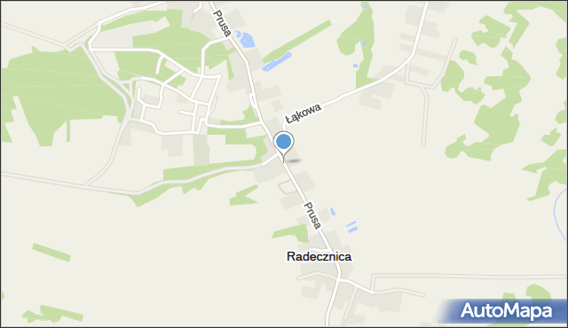 Radecznica, Prusa Bolesława, mapa Radecznica