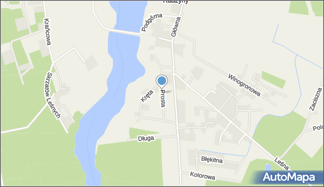 Radzyny, Prosta, mapa Radzyny