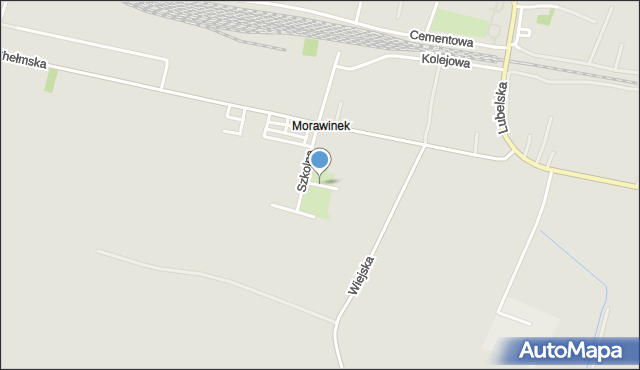 Rejowiec Fabryczny, Przedszkolna, mapa Rejowiec Fabryczny