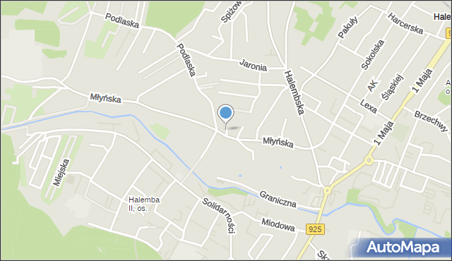 Ruda Śląska, Przyjaźni, mapa Rudy Śląskiej