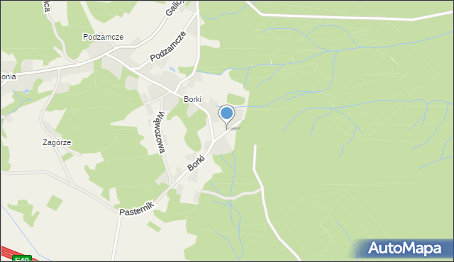 Rudno gmina Krzeszowice, Przylesie, mapa Rudno gmina Krzeszowice