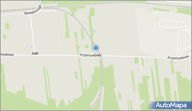 Ryki, Przemysłowa, mapa Ryki