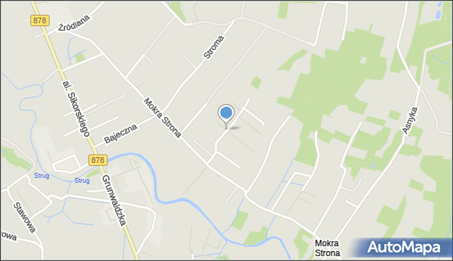 Rzeszów, Promykowa, mapa Rzeszów