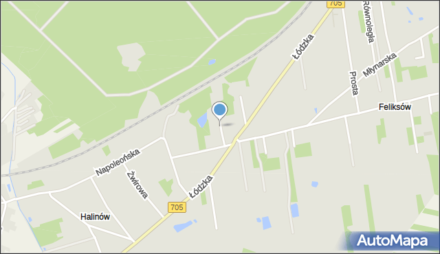 Skierniewice, Przechodnia, mapa Skierniewic