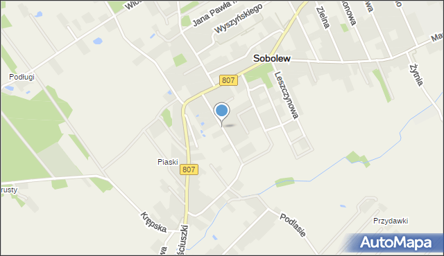 Sobolew powiat garwoliński, Projektowana, mapa Sobolew powiat garwoliński