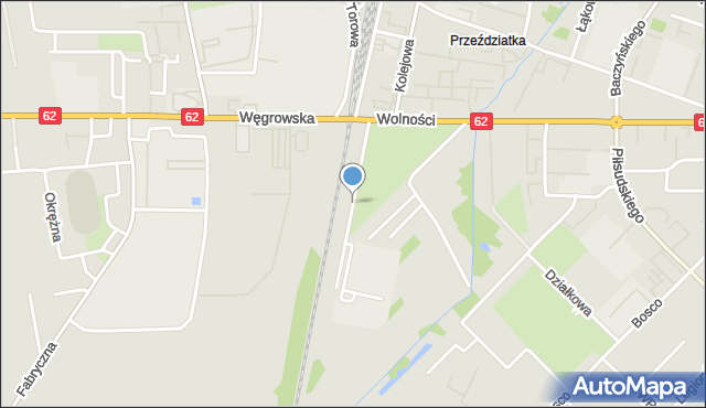 Sokołów Podlaski, Przemysłowa, mapa Sokołów Podlaski