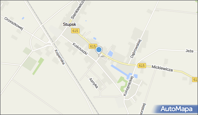 Stupsk, Prusa Bolesława, mapa Stupsk