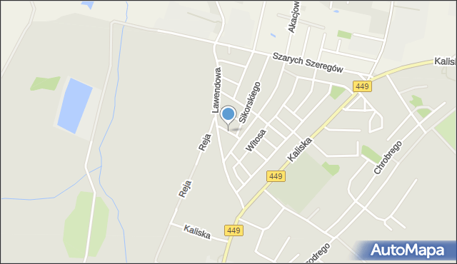 Syców, Prusa Bolesława, mapa Syców