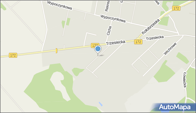 Szczecinek, Przytulna, mapa Szczecinek