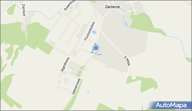 Szprotawa, Przyjaciół, mapa Szprotawa