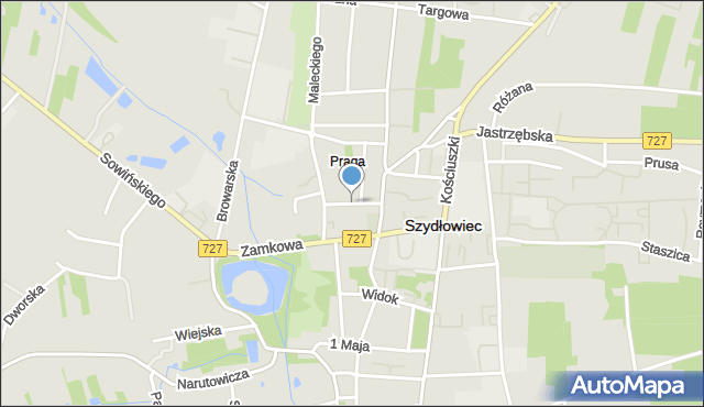 Szydłowiec, Przechodnia, mapa Szydłowiec