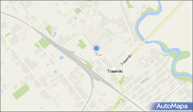 Trawniki powiat świdnicki, Przemysłowa, mapa Trawniki powiat świdnicki