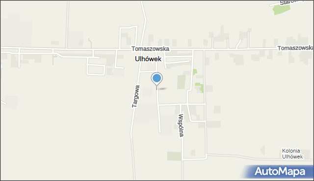 Ulhówek, Przemysłowa, mapa Ulhówek