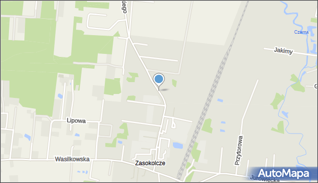 Wasilków, Przemysłowa, mapa Wasilków