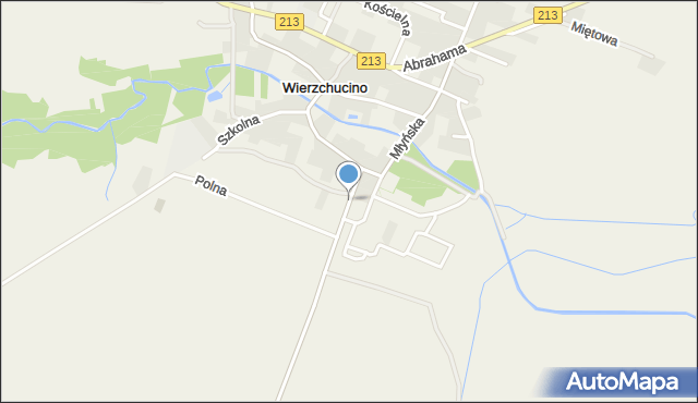 Wierzchucino, Prusewska, mapa Wierzchucino