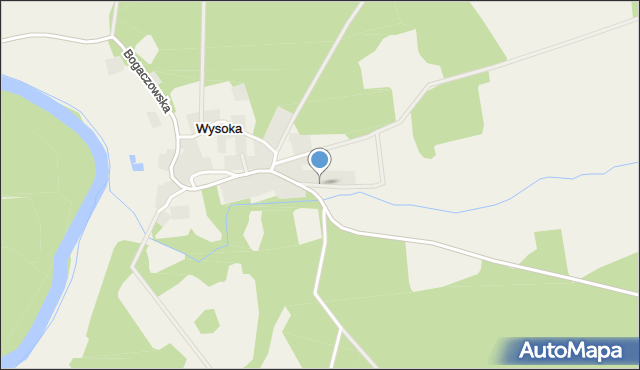Wysoka gmina Nowogród Bobrzański, Prosta, mapa Wysoka gmina Nowogród Bobrzański