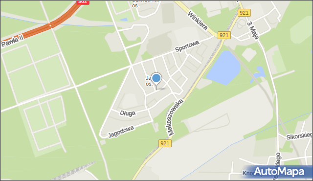 Zabrze, Promienna, mapa Zabrza