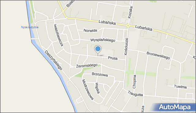 Zgorzelec, Prusa Bolesława, mapa Zgorzelec