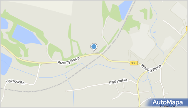 Ziębice, Przemysłowa, mapa Ziębice