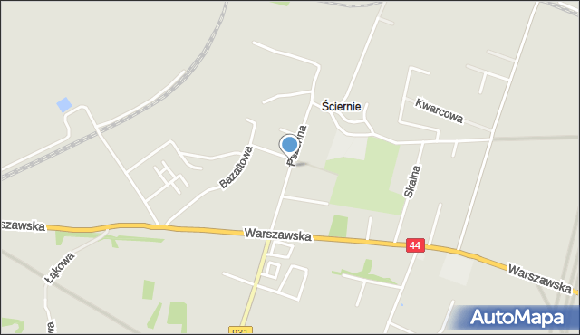 Bieruń, Pszenna, mapa Bieruń