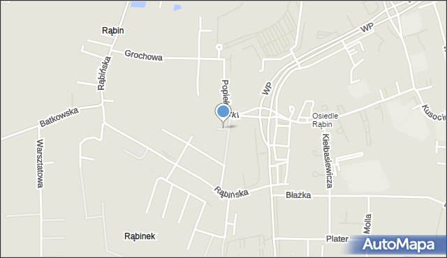 Inowrocław, Pszeniczna, mapa Inowrocławia