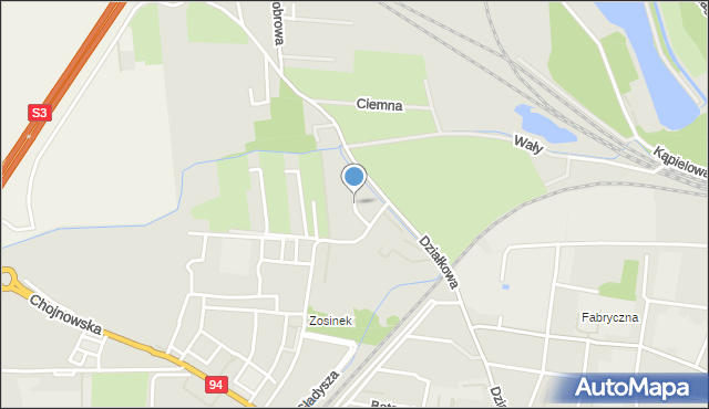 Legnica, Pszczelarska, mapa Legnicy