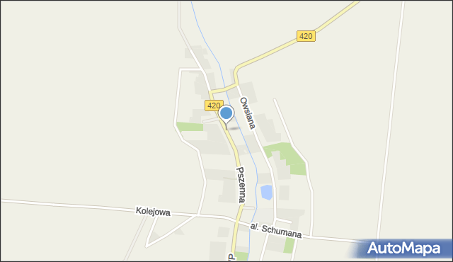 Pilszcz, Pszenna, mapa Pilszcz