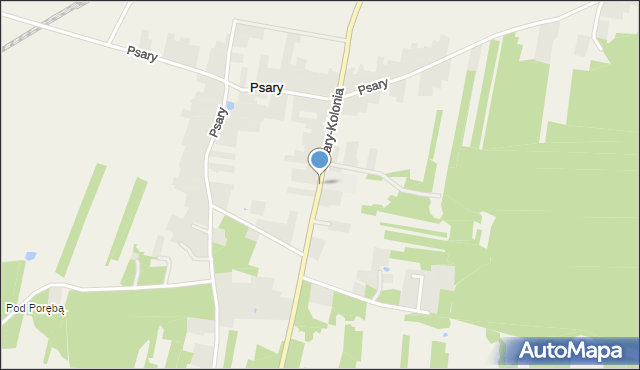 Psary-Kolonia, Psary-Kolonia, mapa Psary-Kolonia