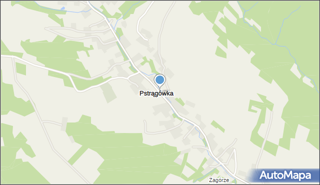 Pstrągówka gmina Wiśniowa, Pstrągówka, mapa Pstrągówka gmina Wiśniowa