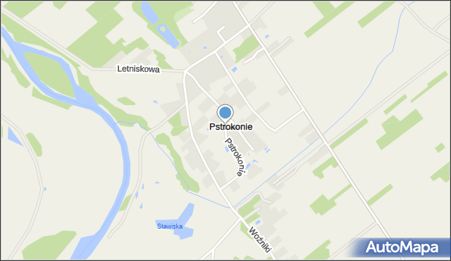 Pstrokonie, Pstrokonie, mapa Pstrokonie