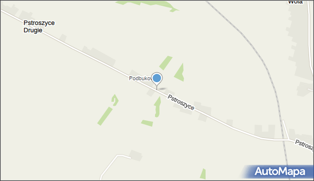Pstroszyce Drugie, Pstroszyce Drugie, mapa Pstroszyce Drugie