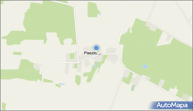 Ptaszki, Ptaszki, mapa Ptaszki