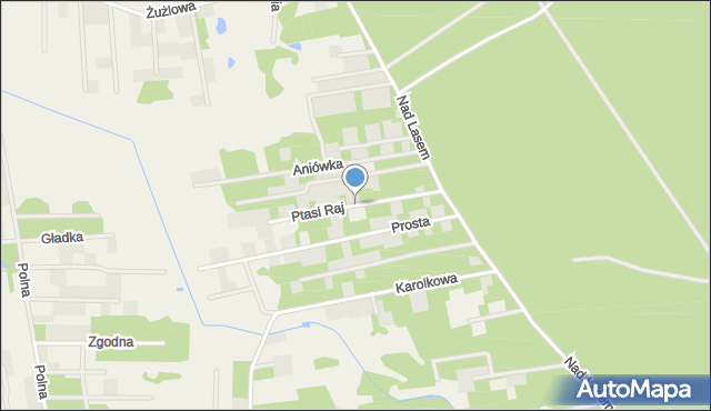 Żelechów gmina Żabia Wola, Ptasi Raj, mapa Żelechów gmina Żabia Wola