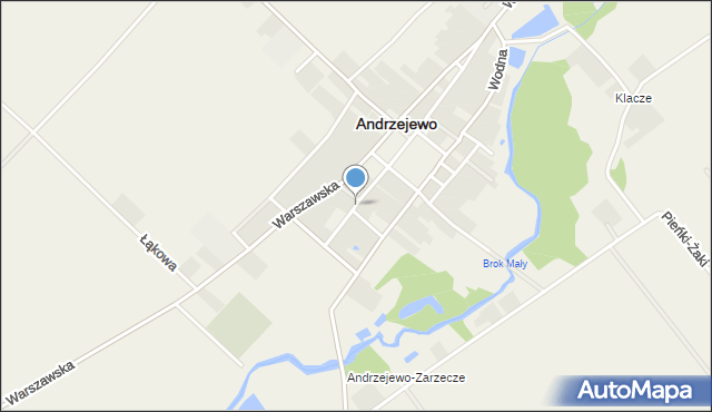 Andrzejewo powiat ostrowski, Pułtuska, mapa Andrzejewo powiat ostrowski