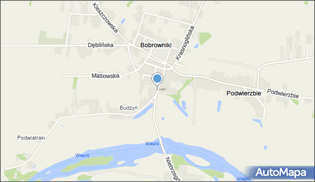 Bobrowniki gmina Ryki, Puławska, mapa Bobrowniki gmina Ryki