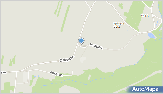 Dąbrowa Górnicza, Pustynna, mapa Dąbrowa Górnicza