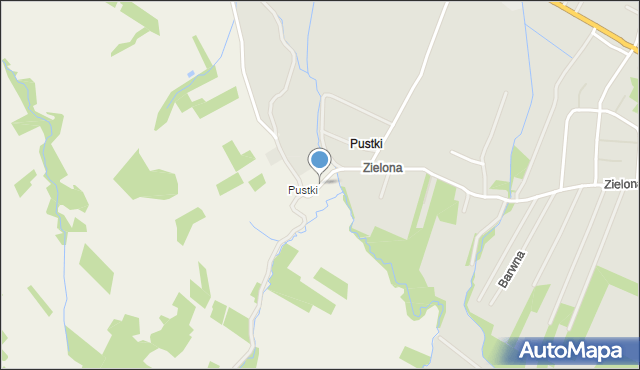 Klimkówka gmina Rymanów, Pustki, mapa Klimkówka gmina Rymanów