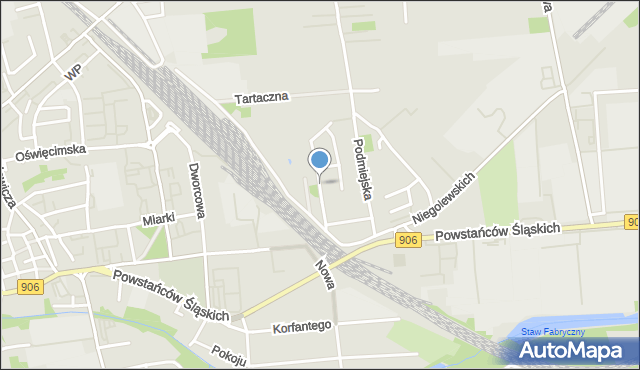 Lubliniec, Pusta, mapa Lubliniec