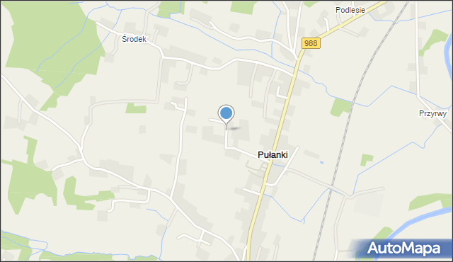 Pułanki gmina Frysztak, Pułanki, mapa Pułanki gmina Frysztak