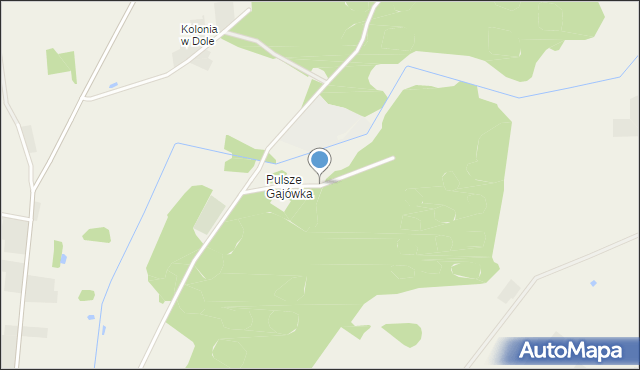 Pulsze Gajówka, Pulsze Gajówka, mapa Pulsze Gajówka