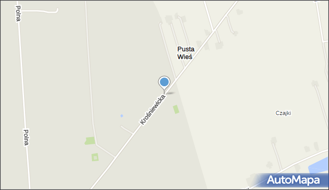 Pusta Wieś, Pusta Wieś, mapa Pusta Wieś