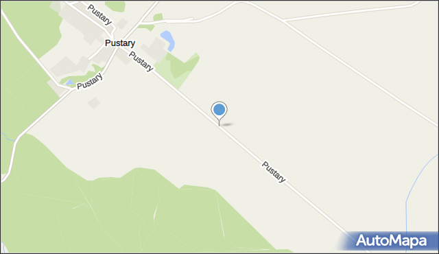 Pustary, Pustary, mapa Pustary