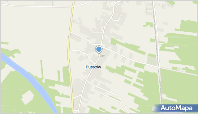Pustków gmina Dębica, Pustków, mapa Pustków gmina Dębica